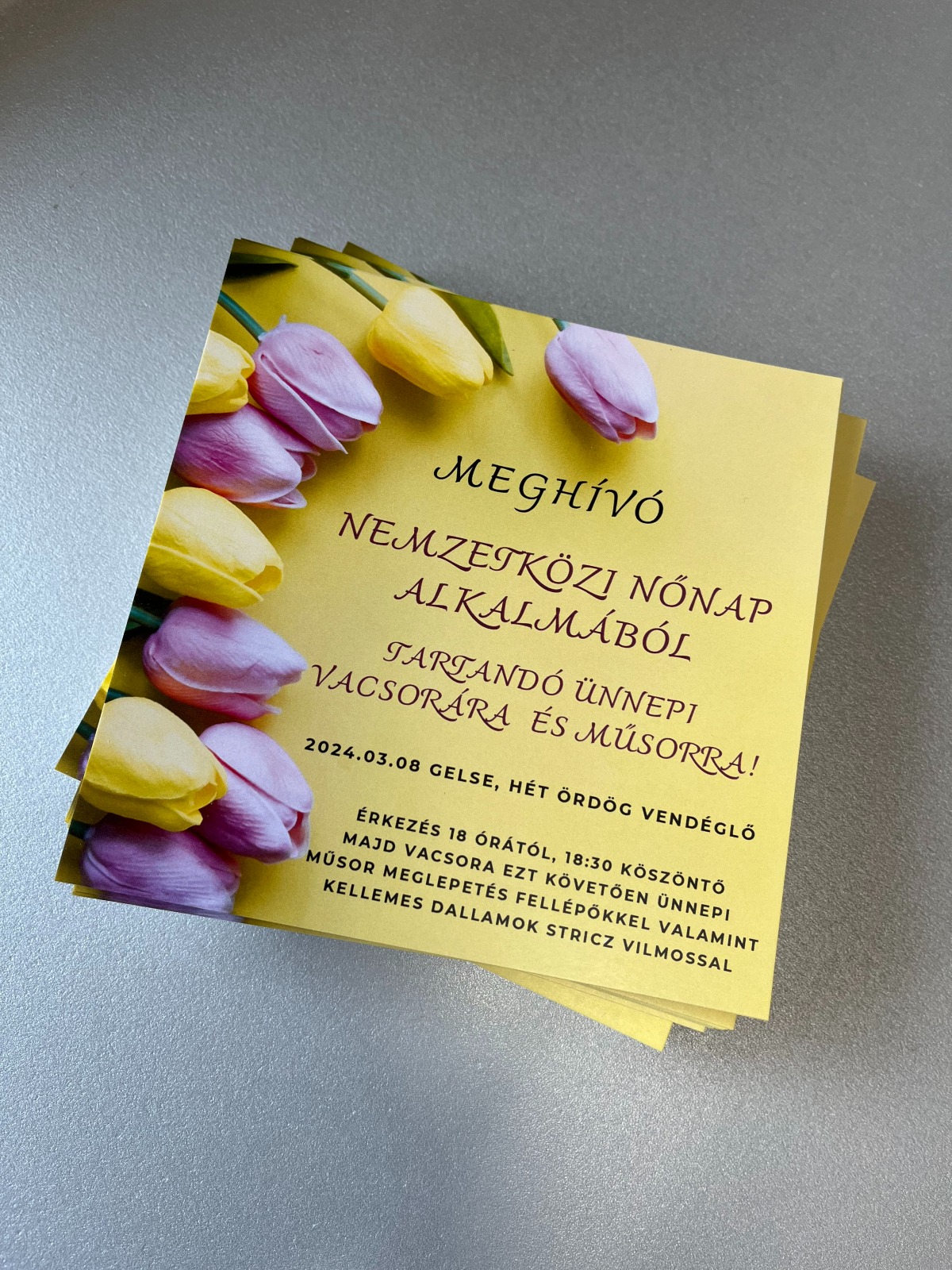 Meghívó, Esküvői meghívó – referencia munka 5
