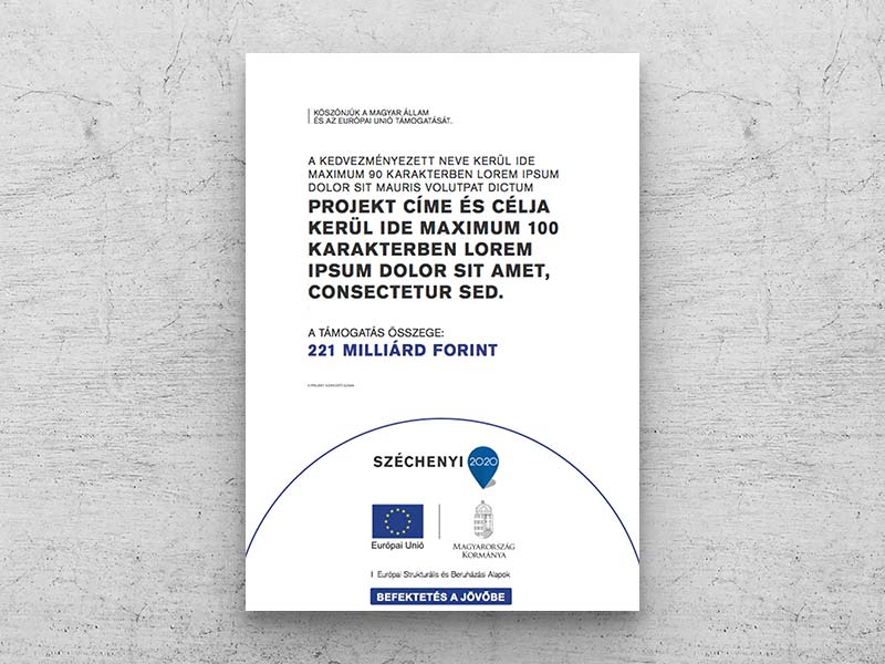 Projekt táblák készítése
